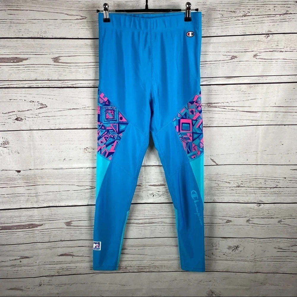 CHAMPION MTV vibrant color workout leggings tights Sz S